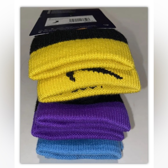 Nike Elite Space Jam Crew Socks 3 Pair Men 6-8 Women 6-10 Black Multi Logo Squad - Picture 11 of 12